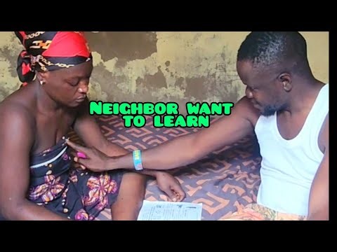 My neighbor came to learn