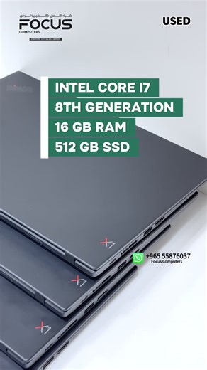 focuscomputersfahaheel on Instagram: "Used Lenovo x1 Carbon Intel core i7 - 8th Generation 16 Gb Ram - 512 Gb ssd Price only 109 KD 🔥 - 3 Months Warranty - Free accessories - Free software installation Website: www.focusonlinestore.com Order Now Whatsapp: 📞55876037 🚚 Free Deliver Available *Our Location* 🏭️ Focus Computer Fahaheel 📌 Near Xcite Alghanim and oppo to old lulu centre, Fahaheel ☎️ 55876037 #focuscomputer #bestlaptop2025 #trending #video #laptop macbookair"