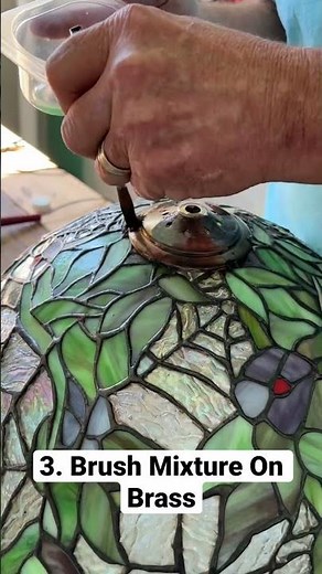 How to Age Brass for a Stained Glass Lamp Restoration