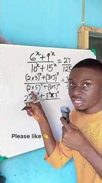 Solving Interesting Problems on indices #maths #basicproblems #exponentialequation #mathematics