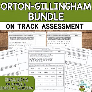 Orton-Gillingham Diagnostic Assessment BUNDLE with scope and sequence