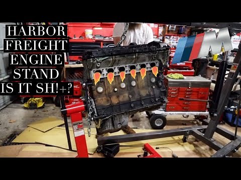 IS IT GARBAGE? Harbor Freight Engine Stand Review!