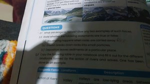 1 What are exogenic forces? Give any two examples of such force... | Filo