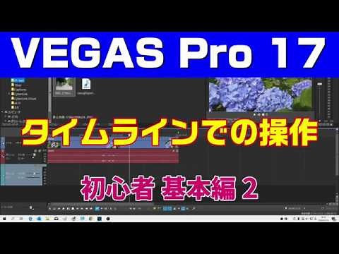VEGAS Pro 17 タイムラインの基本操作入門【動画編集ソフト】