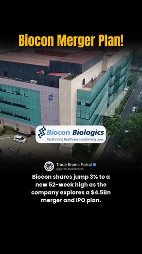 3.1K views · 16 reactions |  Biocon shares jumped after reports said...