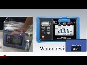 IP67 Dustproof and Waterproof Earth Resistance Tester | FT6031 Earth Tester - Hioki