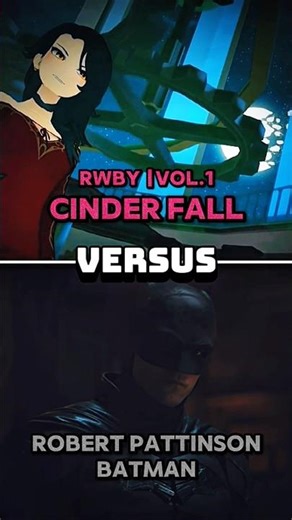 Cinder Fall (RWBY VOL 1) Vs. Batman (Robert Pattinson) |REQUESTED BATTLE|