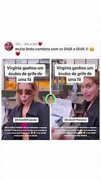 Virgínia ganhou um Óculos de uma Fã 📸😍 #virginia #carlinhosmaia