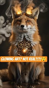 Something's Ticking Inside This Fox 🦊⚙️ #steampunk #shorts
