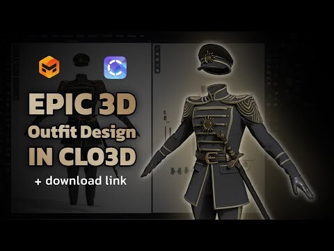 How I Designed a Pirate Coat from Scratch in 3D – Full CLO3D & Marvelous designer Timelapse