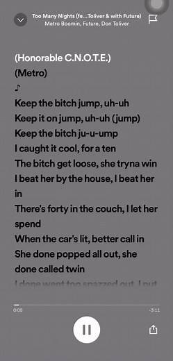 METROOOO #metroboomin #fyp #song #fy #songlyrics #spotify #lyrics #lipsync #audio #xyzbca #viral