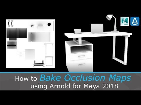 Bake Occlusion Maps using Arnold for Maya 2018