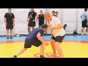 England Rugby wrestling training
