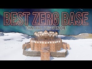 EASY MASSIVE ZERG BASE | 16+ PLAYERS | 2 Open Cores & China Wall & Funnel Wall & Mountain Roof
