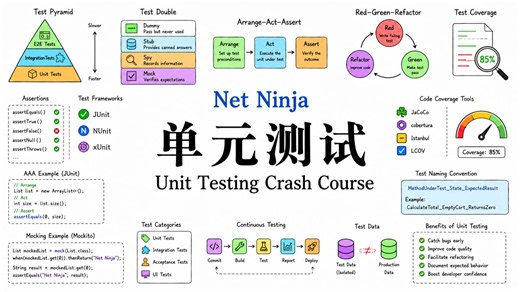 Net Ninja【中英⚡单元测试|Unit Testing Crash Course】