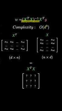 Normal Equation Is Too Slow — Here’s Why #manim #machinelearning #maths