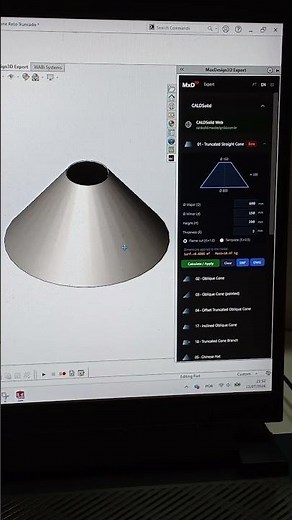 Truncated cone in SolidWorks: from parameters to DXF | CALDSolid