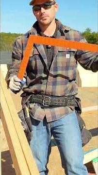 Roof Rafter Layout for Beginners! #construction #diy