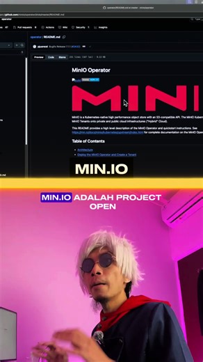 MINio project open source untuk build object storage atau S3. #fyppppppppppppppppppppppp #webdevelopment #coding #foryoupage #webdev #programming #codinglife #fullstack #fullstackdeveloper #backend #backenddeveloper #fyp #memecoding #teknikinformatika #it #github #minio