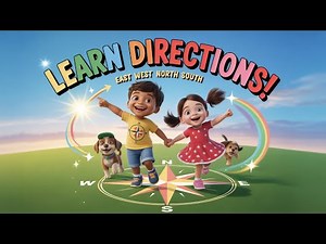 Directions Song for Kids | Learn North, South, East, West with Dance