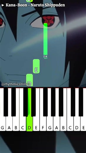 Kana-Boon : Naruto Shippuden (ナルト- 疾風伝) | Easy Piano Tutorial #shorts #anime