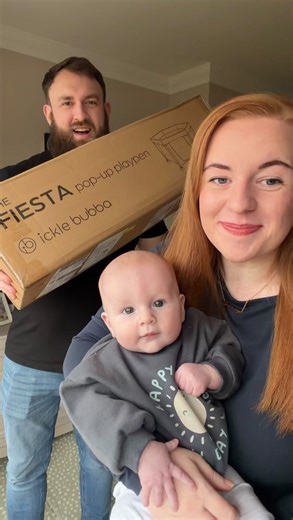 Dan & Amber | Parent Bloggers | AD | Creating a safe play area for Barney 🤍 @icklebubba With dog sitting coming up and crawling not too far off, this pop-up play pen is... | Instagram