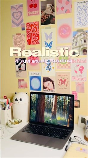 Realistic 4 AM Study Routine 💌#morningroutine #4am #4amstudyvlog