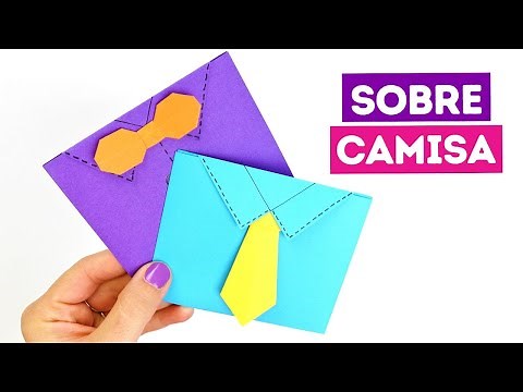 👔 Sobre para carta en forma de camisa para el día del Padre
