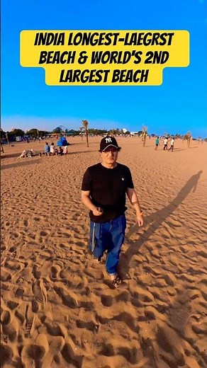 INDIA longest-LAEGRST BEACH & World's 2nd largest beach #india #travel #shortvideo