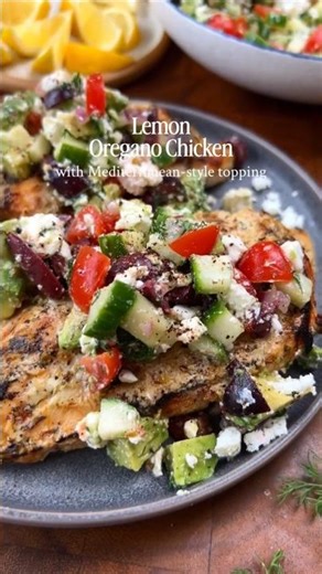 LEMON OREGANO CHICKEN DINNER!✨