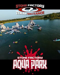 3.2K views · 46 reactions | Come enjoy our Stoke Factory Aqua Park at TSR Texas Ski Ranch. Enjoy our shaded lounges and plan your next party on the water. #VisitNBTX #newbraunfels #waterparktx #waterpark #partytime @followers | TSR Texas Ski Ranch | Facebook
