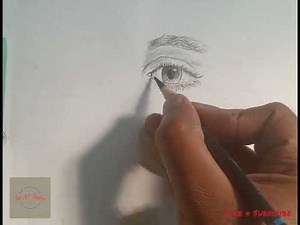 How to draw Human eye 👁️ easy way for beginners