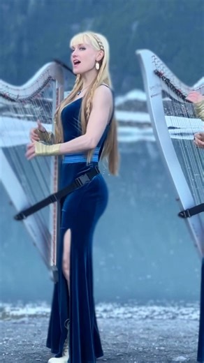 Original Nordic lullaby - Secrets of Sirens! 🧜🏻‍♀️🧜🏻‍♀️ Follow the song of the mystical Sirens deep into an icy lagoon... if you dare. 🎥 https://youtu.be/RaS1GDEdEuo #sirens #secretsofsirens #harptwins #harp #electricharp #siren | Harp Twins