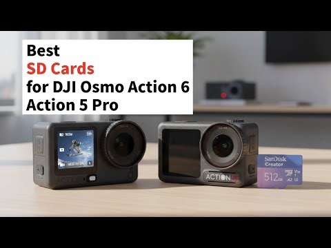 SD Cards for DJI Osmo Action 6 and 5 Pro