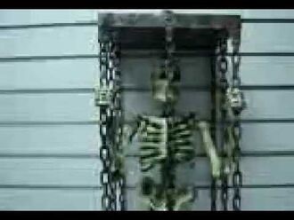 Shaking Skeleton in Cage Prop Video