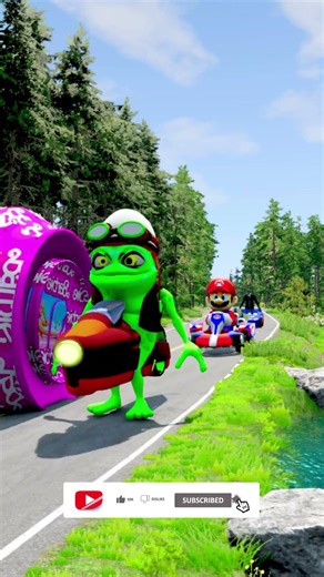 Cars & School Bus vs Giant Pit Bollards Crash #14 - BeamNG.Drive #beamngdrive #beamngexperiments