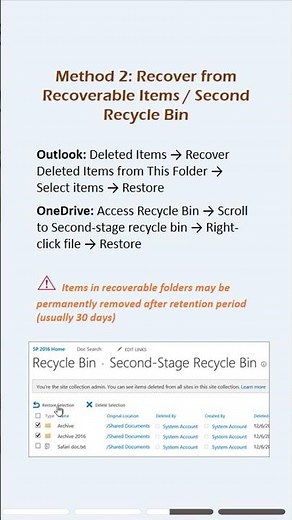 Recover Lost Work in Microsoft 365 | Step-by-Step Guide #microsoft #recovery