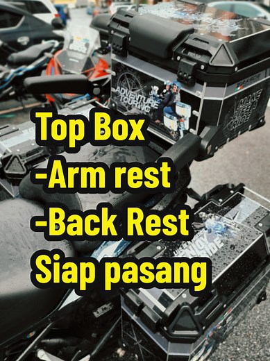 Top Box: Arm Rest and Back Rest Installation