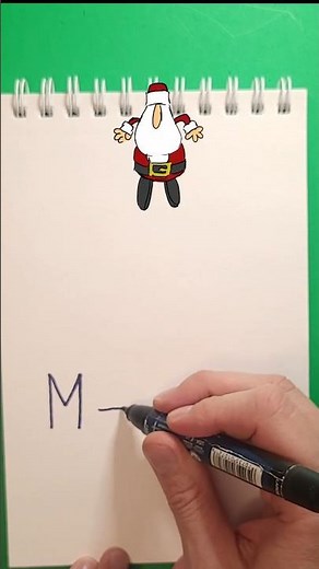 How to write Merry Christmas / Alphabet Loops #christmas #santa #cartoonsforkids