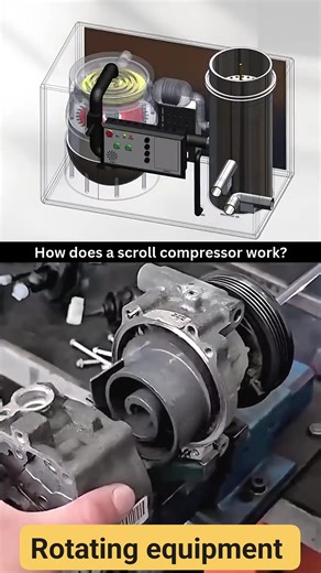 💥( How does a Scroll compressor work) ! #EngineeringSkills #Compressor_StartUp #API617 #API618 #QC #Rotating_Equipment #Surge #Commissioning | Engineering Skills