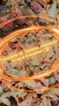 Ensalada de Salmon Ahumado 🥗 Fresca, deliciosa y lista en minutos! #ensalada #salmon #shorts #receta