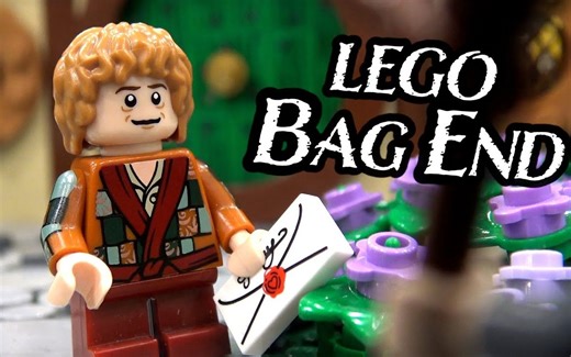 乐高霍比特人袋底洞MOC完整的内部结构展示!（令人吃惊的细节程度）