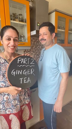 242K views · 1.3K reactions | Ginger Tea ☕️ This is our everyday Chai - ginger tea recipe , for all of you who like their tea less milky. If you like more milk in your tea, reduce the water quantity and add more milk. Raghu loves to make our evening chai and I shot this video when he was making it . Do try it for yourself first and let me know #gingertea #adrakwalichai #chai #masterchefmomrecipes | Masterchefmom | Facebook