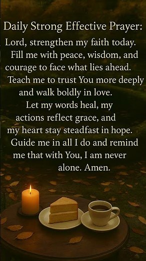 Short Morning Prayer Before You Start Your Day | Powerful Positive Prayer for Strength & Peace