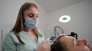 Hair mesotherapy procedure in the modern cosmetology clinic
