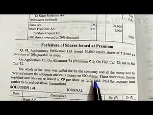 Video#12 Issue of Shares