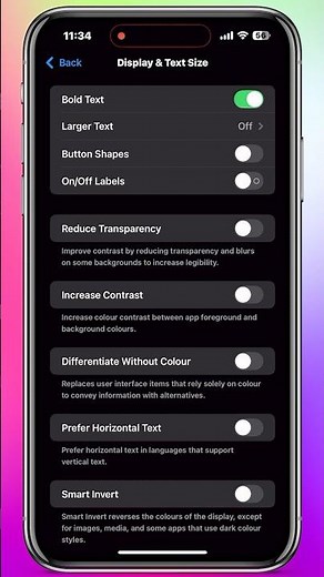 Bold Text on iPhone: Easy Guide to Enhance Readability! #shorts #shortvideo #iphone