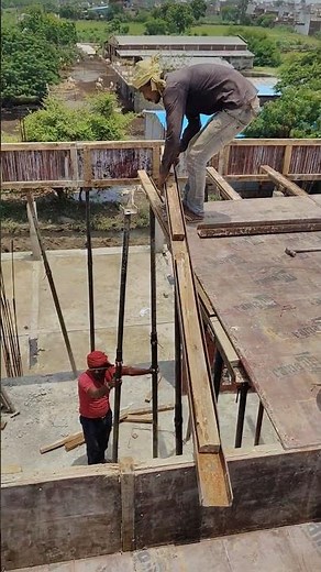 roof slab centring work 👍 #ytshorts #slab #roof #centering #shuttering