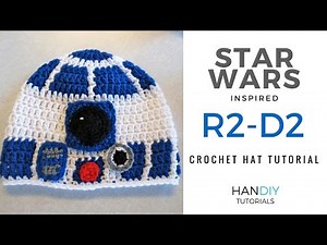 R2-D2 Droid Crochet Hat Tutorial inspired by Star Wars