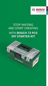 Meet the ultimate DIY toolkit from BOSCH! This handy starter box comes with 73 essential tools, accessories, and fixing materials into one neat, portable pack. It’s perfect, compact and easy for everyday household or workshop tasks like drilling, screwdriving, measuring, hammering, and cutting. Get efficient and ready to tackle any project with our 73 pcs DIY Starter kit and elevate your DIY game! To know more, click here: https://www.amazon.in/stores/page/723A0073-A5AC-47E2-9FAF-49423ACF2F0B?in